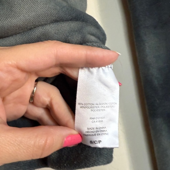 Polaroid Gray Tie-Dye Sweatshirt with Floral Print - Picture 5 of 8